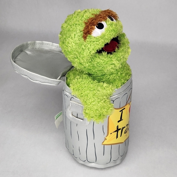 Sesame Street Oscar The Grouch Plush Stuffed Animal - Picture 3 of 4